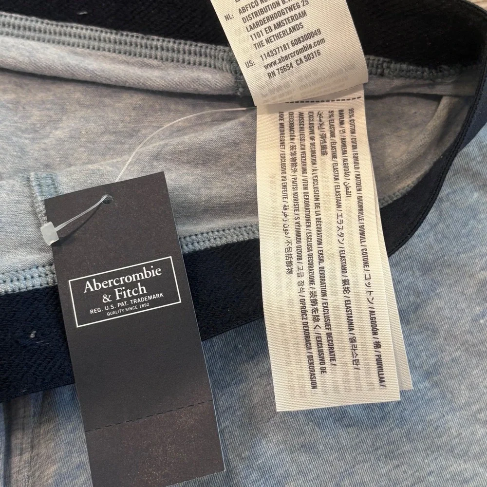 Abercrombie & Fitch Boxer Briefs Mens XL Blue 3‎ Pack Cotton Blend Underwear New